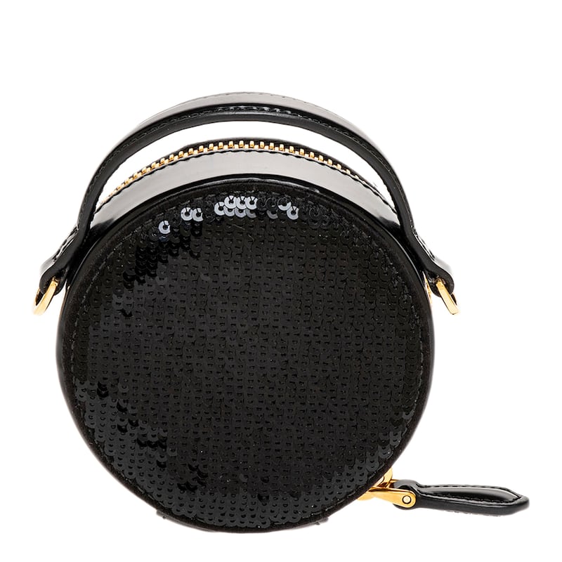 Prada Sequined Mini Round Pouch