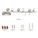 preview thumbnail 5 of 5, 6 Light LED Fixed Rail - 6 Head Track Light