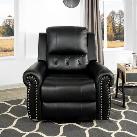 Tatiana Oversized Air Leather Power Lift Recliner Chair with Footrest. Reclining Chair with Remote Control, Premium Studded
