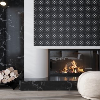 Apollo tile 11" x 11" Noir Luxe Honed Eastern Black White Marble Tile (4.2 sq ft/case) - 5 Pack