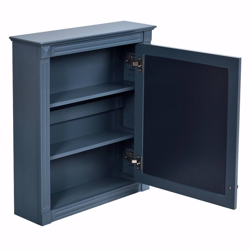 24" x 27" Wall-Mounted Medicine Cabinet with Mirror and Over-the-Toilet Space Saver Storage