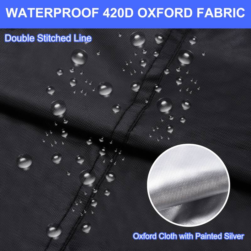 Oval Stock Tank Cover Waterproof 420D Oxford SPA Bath Pool Cover Black