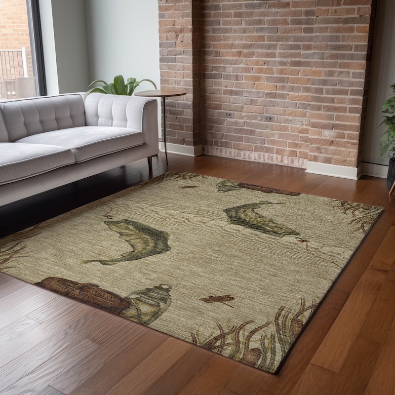 Premium Washable Super Soft Fishing Dreams Mayfield Rug