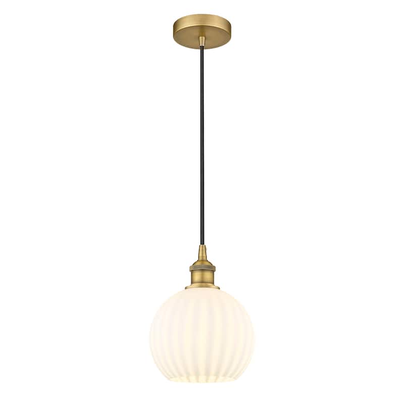 Innovations Lighting 616-1P 10 8 White Venetian Pendant White Venetian