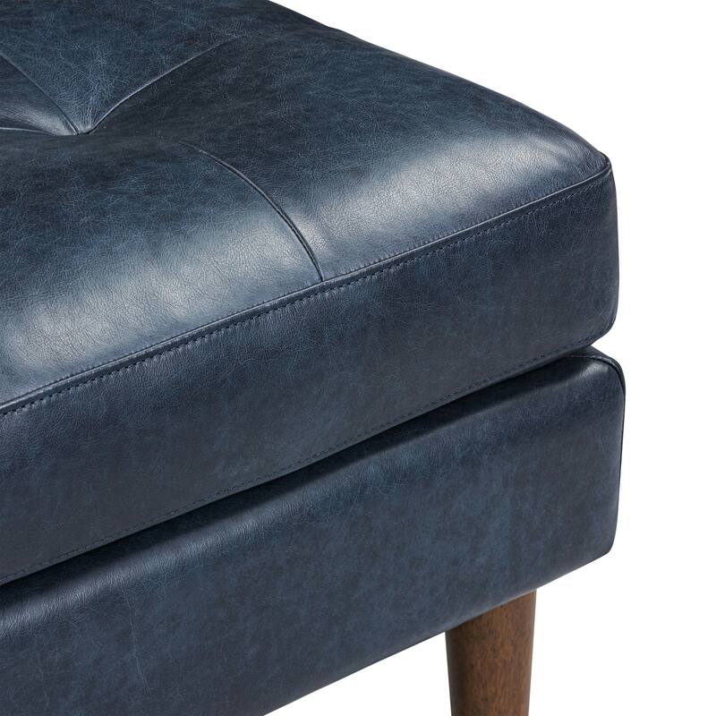 Poly & Bark Napa Ottoman - Full Grain Genuine Italian Leather