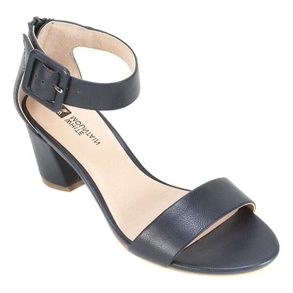 white mountain navy sandals