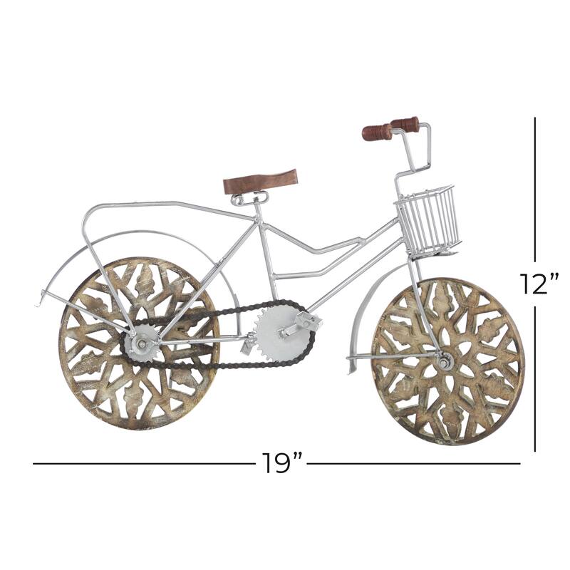 Iron Vintage Sculpture Bicycle 12 x 19 x 5 - 19 x 5 x 12