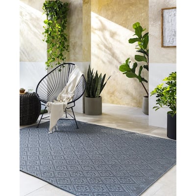 Livabliss Sandra Farmhouse Outdoor Area Rug