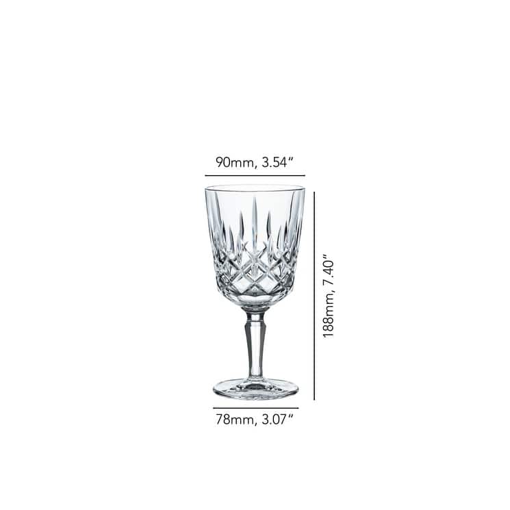 Nachtmann Set of 4 Noblesse Crystal Cocktail Glasses - 12.5 oz.