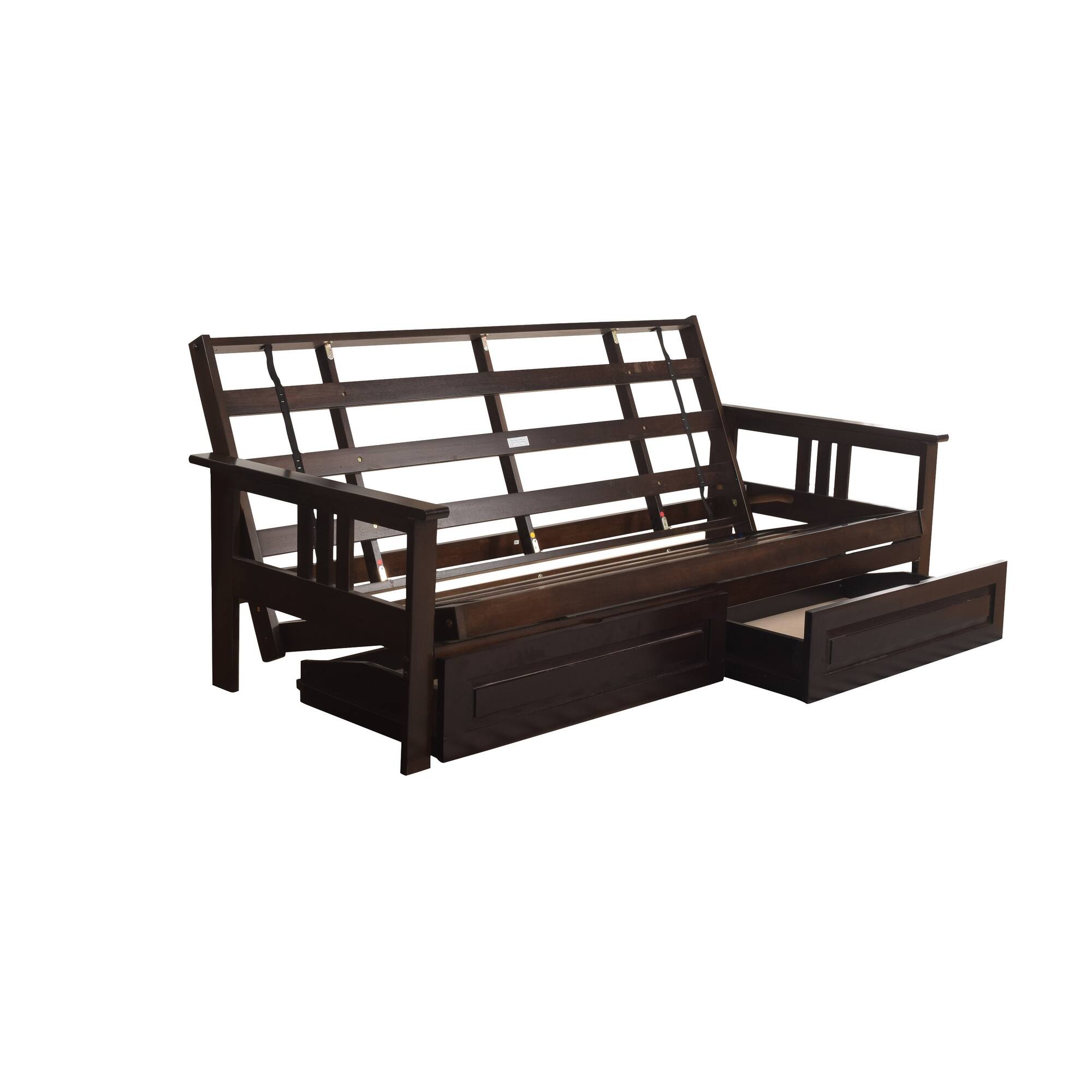 Somette Queensize Futon with Storage Drawers, Mattress Not Included On Sale Bed Bath