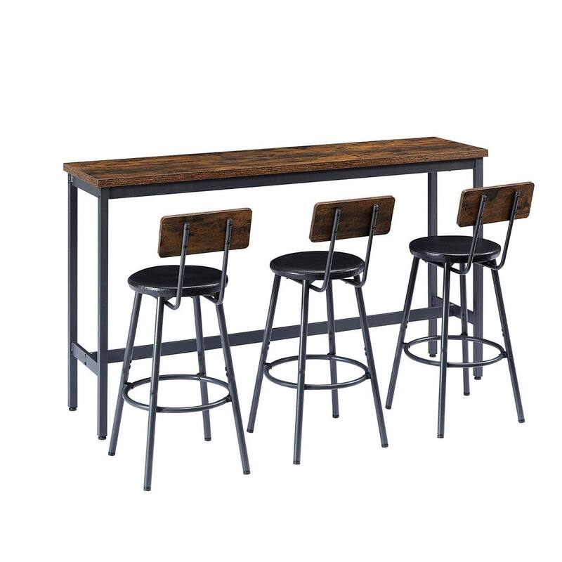 4-Piece Bar Table Set, Counter Height Dining Set