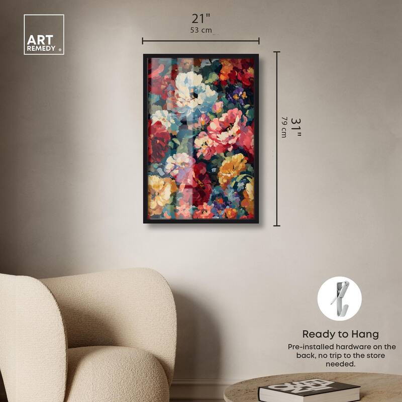 Garden Tapestries I Shadowbox by Art Remedy