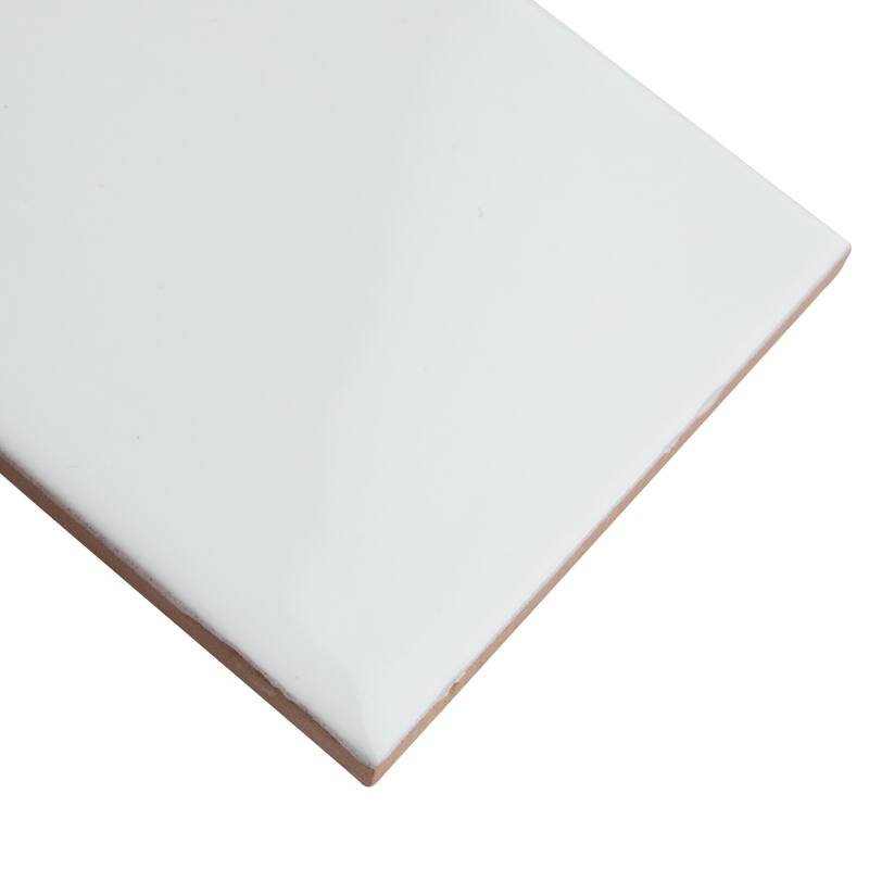 Merola Tile Park Slope Subway Glossy White 3" x 6" Ceramic Wall Tile