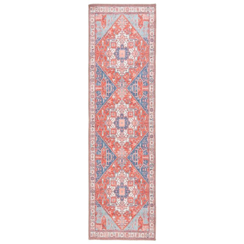 SAFAVIEH Serapi Lillis Traditional Machine Washable Cotton Rug