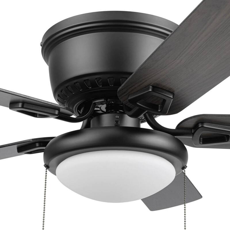 Honeywell 42" Braystone Indoor Matte Black Ceiling Fan with Light & Pull Chain - 42 Inches