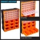 preview thumbnail 4 of 10, Plastic Storage Drawers - 39-Drawer Screw Organizer - Craft Cabinet for Storing Hardware, Beads, Toys by Stalwart (Black)