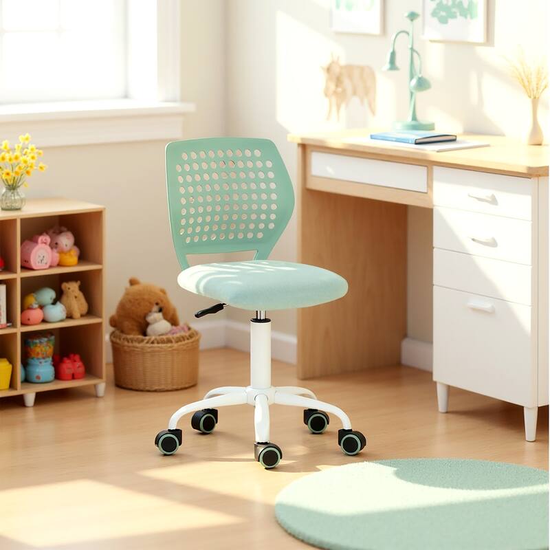 Homy Casa Adjustable Swivel Office Chair Wheels, Modern Study Chair