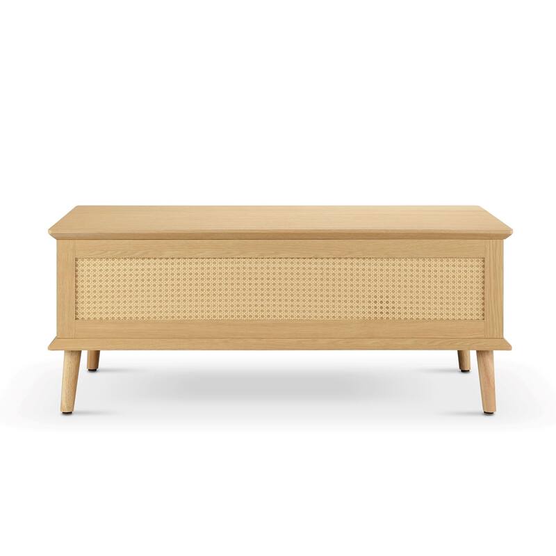 Chelsea Square Teagan Lift-Top Rattan Coffee Table - 42" x 17"