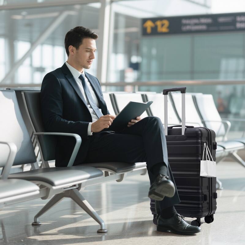 20"/24"/28" 3 pcs/set in ABS Spinner Wheel Luggage, Carry on Suitcase, Matching Color, TSA Combination Lock