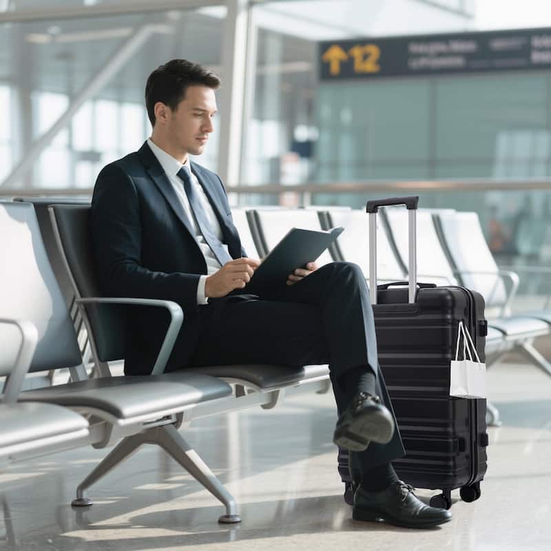 Luggage Sets 3 Piece Suitcases with Wheels, Suitcase Set ABS Hard Case Luggage with TSA Combination Lock, for Men and Women