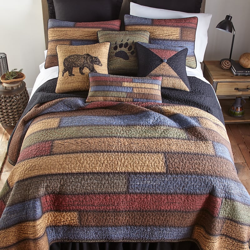 Donna Sharp Oakland Cotton Quilted Bedding Collection - Twin Quilt Set - Twin/Standard Sham - 2 Piece