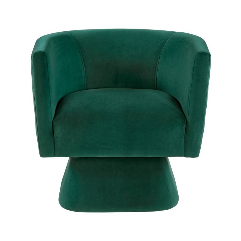 Gale 29" Velvet Swivel Chair - Diamond Stitched Chair Back