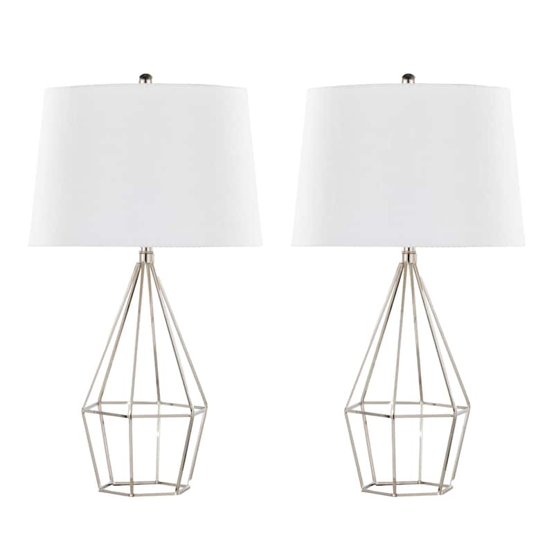 Porch & Den Zelma 27" Metal Table Lamp (Set of 2)