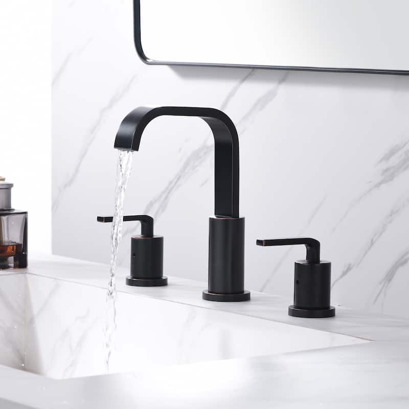 Luxier WSP03-T Widespread Bathroom Faucet with Pop-Up Drain