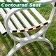 preview thumbnail 14 of 13, Black metal outdoor garden bench-Modern Furniture
