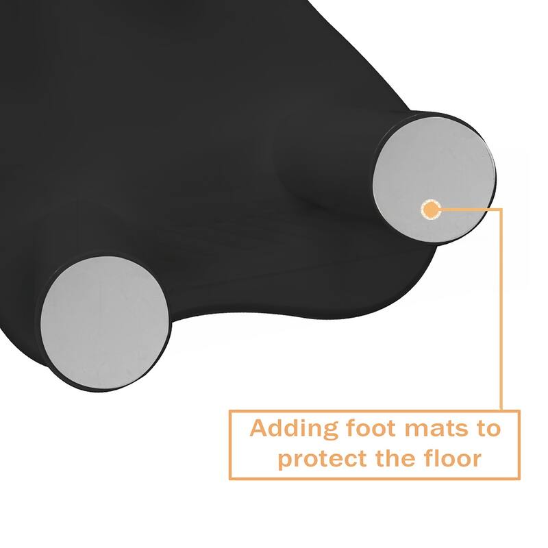 40 Inch Black Cloud Shaped Coffee Table