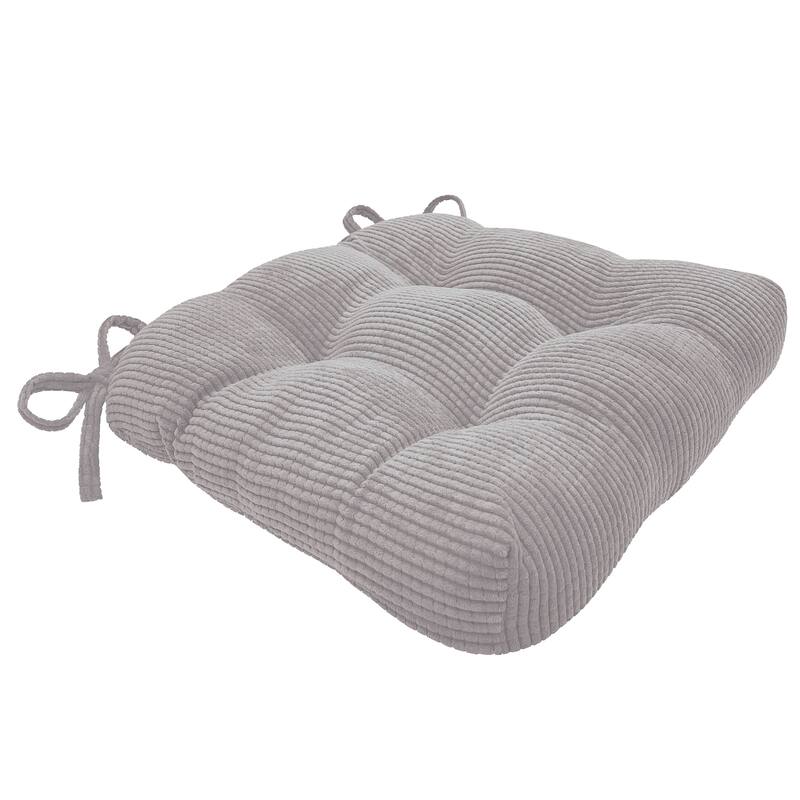 Jackson Chair Pad 16x15x3 Inch 2-Pack - Blue, Burgundy, Gray, or Tan - Grey
