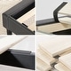 preview thumbnail 12 of 10, Priage by ZINUS Dark Grey Upholstered Diamond Stitched Platform Bed