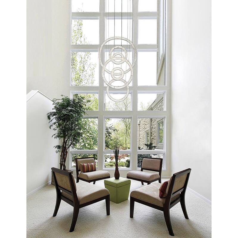 Celina LED Chandelier With Chrome Finish