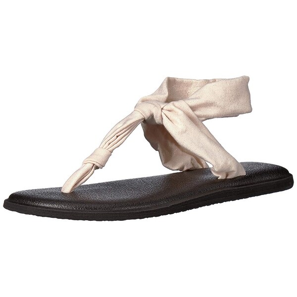 sanuk metallic flip flops