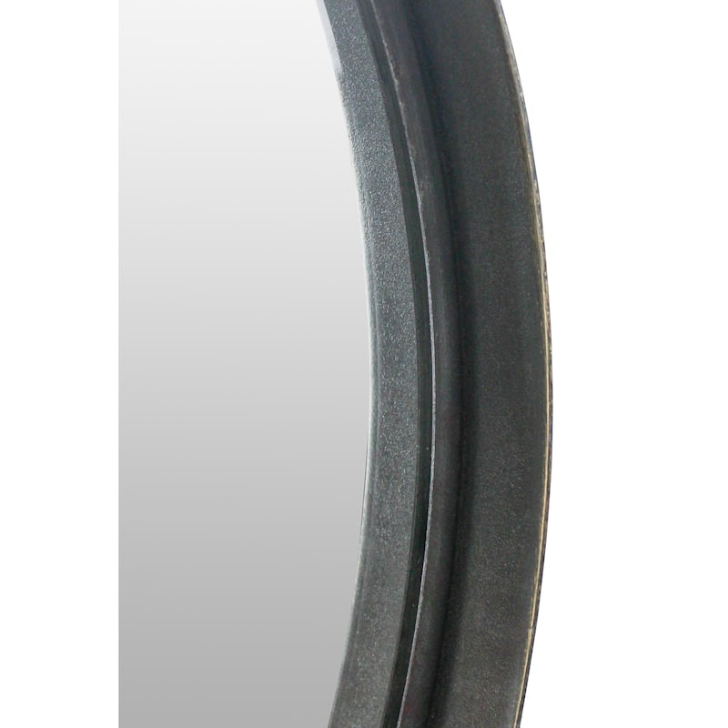 Bescott Suspended Round Wall Mirror - 28"H x 24"W x 2"D