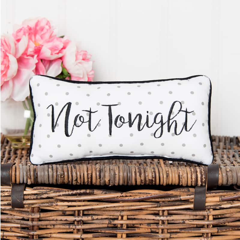 Tonight/Not Tonight Reversible Pillow