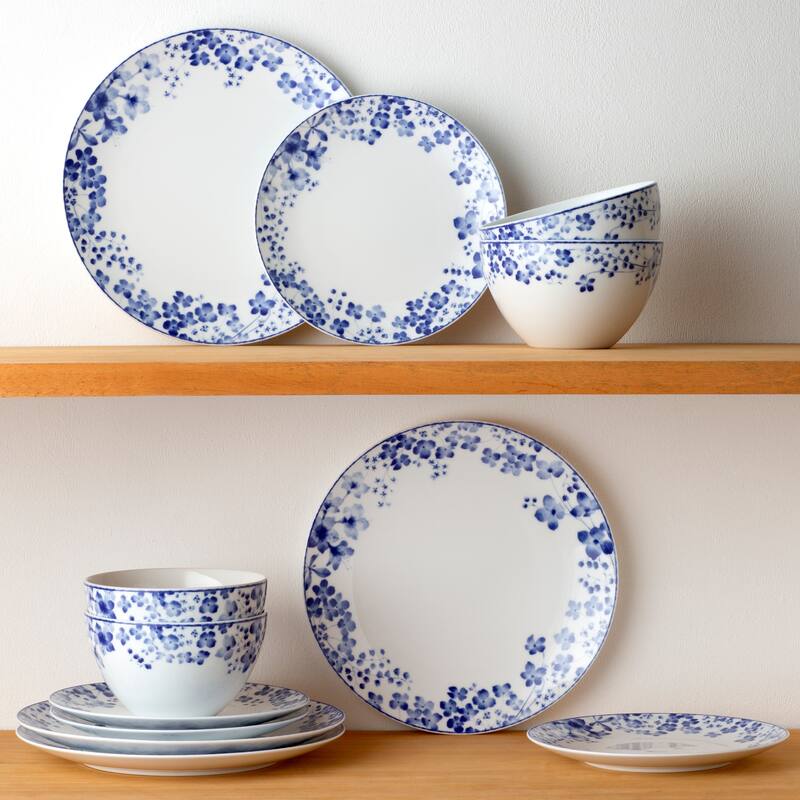 Noritake Bloomington Road 12-Piece Dinnerware Set, Service For 4