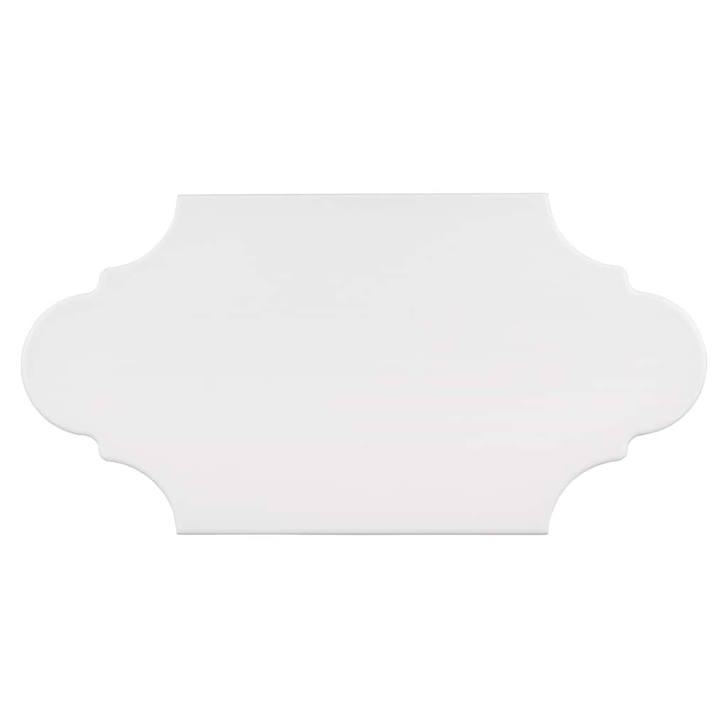 Merola Tile Textile Basic Provenzal White 6-1/4" x 12-3/4" Porcelain Floor and Wall Tile