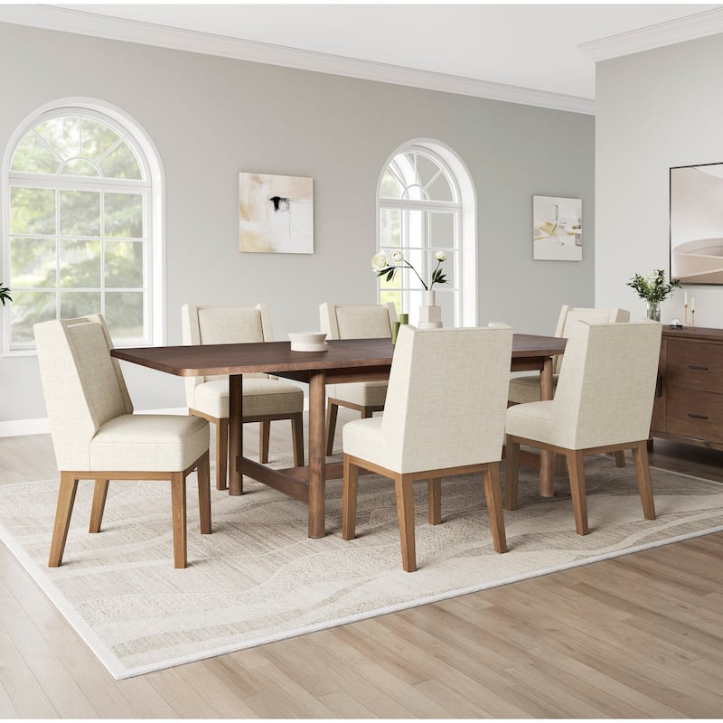 NPD Furniture Bloomfield Butterfly Dining Table with 20 Inch Extension - Dark Walnut