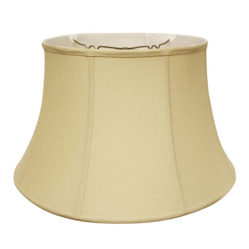 Shallow Drum Softback Lampshade with Washer Fitter, Tan - Tan