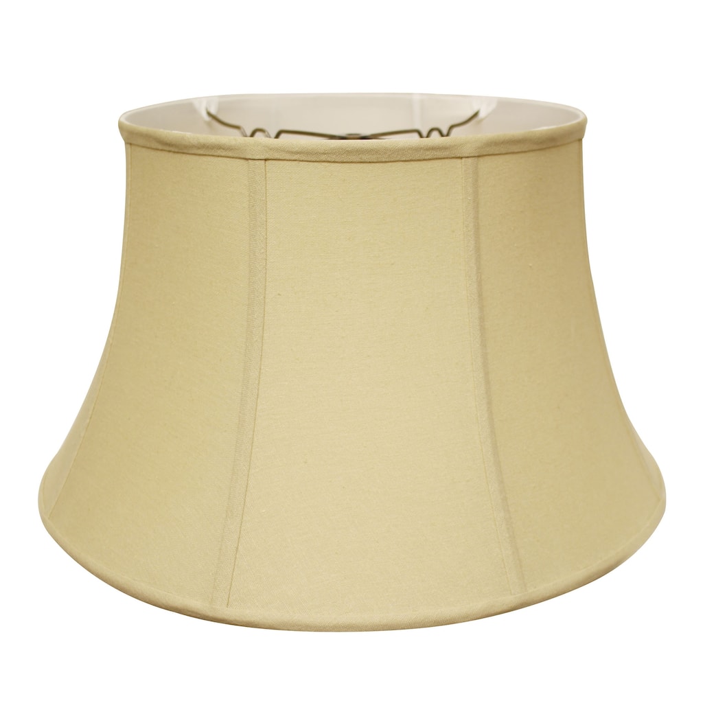 Shallow Drum Softback Lampshade with Washer Fitter, Tan