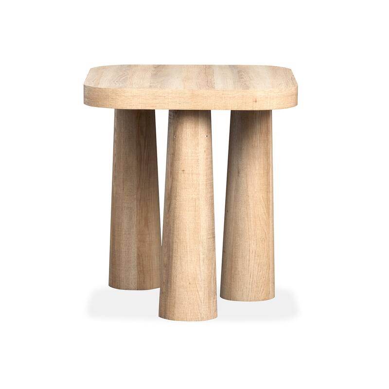 Magnussen Home Lanfer Peanut Rectangular End Table - 22''W x 26''D x 24''H