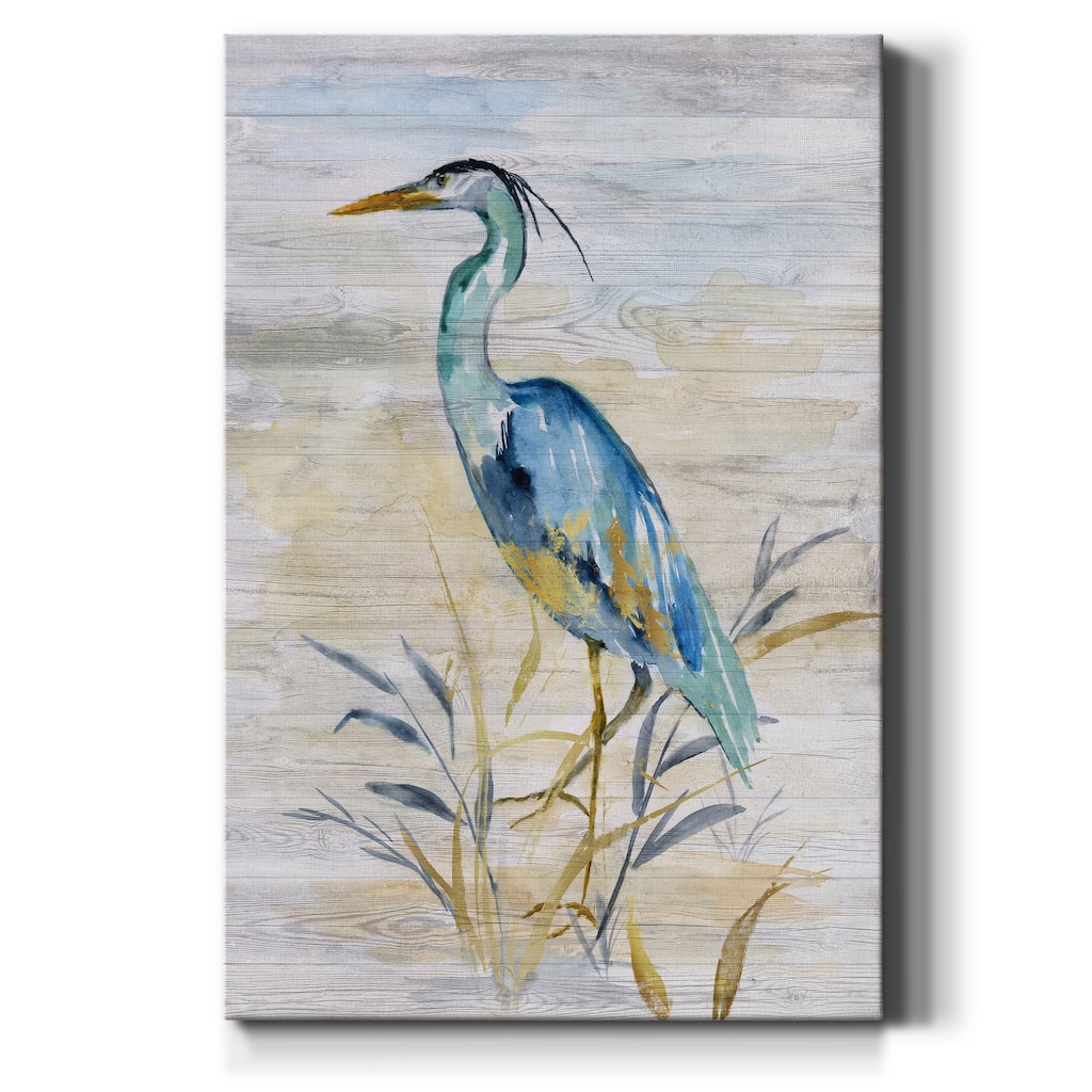 Blue Heron II Premium Gallery Wrapped Canvas - Ready to Hang