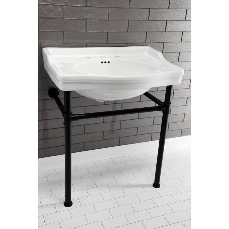Kingston Brass Victorian 30" Wide Ceramic Console Sink