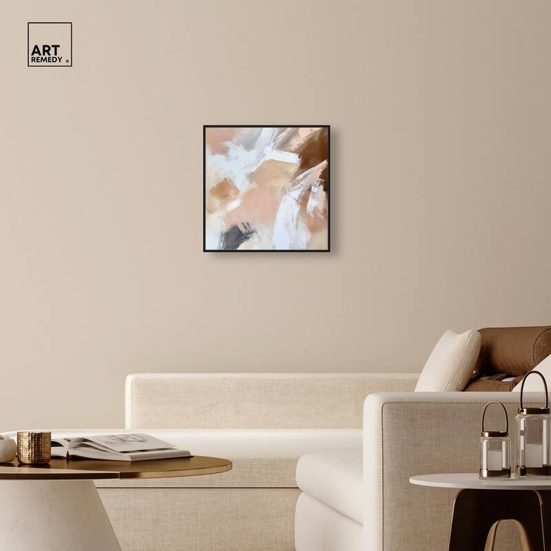 Taupe and Ash I Canvas by Art Remedy