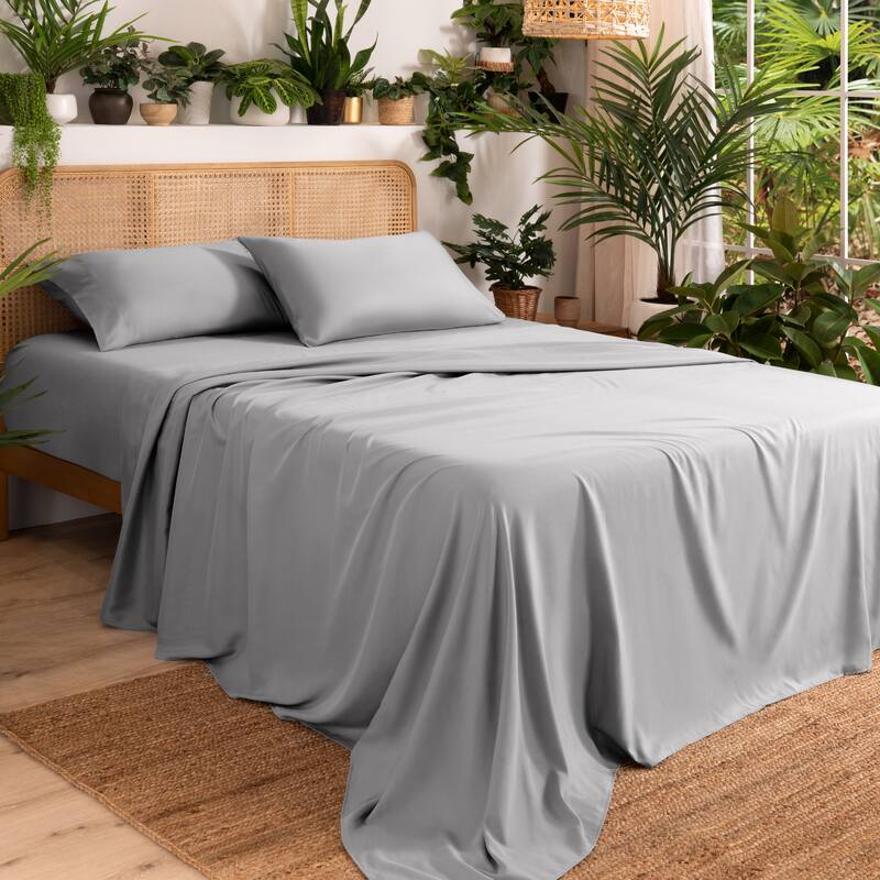 Ivy Union Microfiber Sheet Set - Deep Pocket - Twin XL - Light Grey