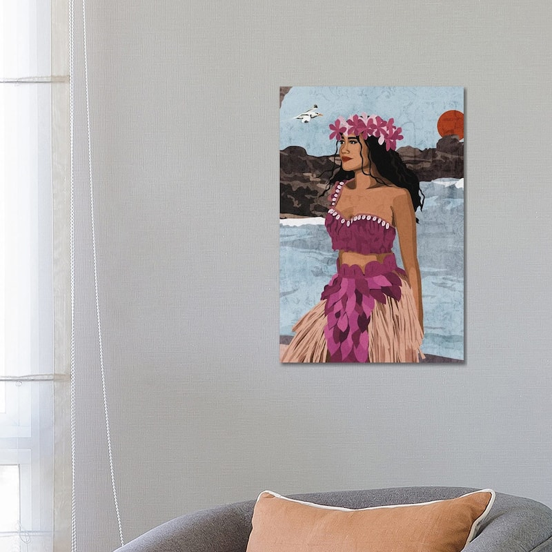 iCanvas "Polynesian/Hawaiian Beauty" by Phung Banh Canvas Print - 26x18x1.5