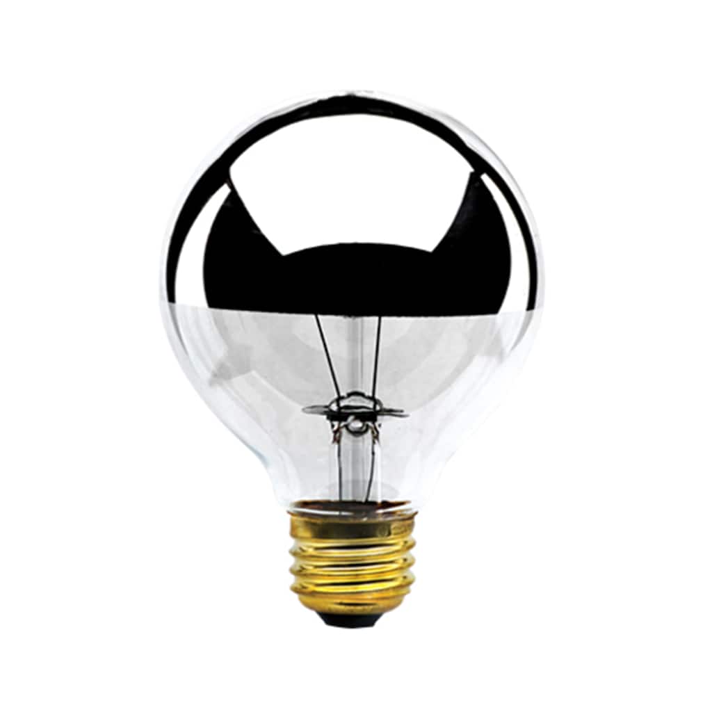 Bulbrite Pack of (6) Dimmable Half Chrome Medium (E26) Incandescent Bulb