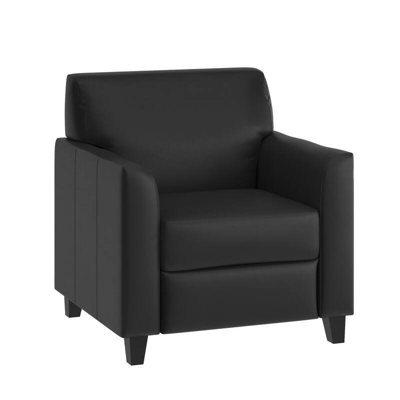 LeatherSoft Chair with Clean Line Stitched Frame - 30.5"W x 29"D x 31.5"H