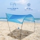 preview thumbnail 5 of 5, Beach Shade, Beach Canopy, Provides 150 Sq. Ft. of Shade, Compact & Easy to Carry - 23.03x5.12x5.12in